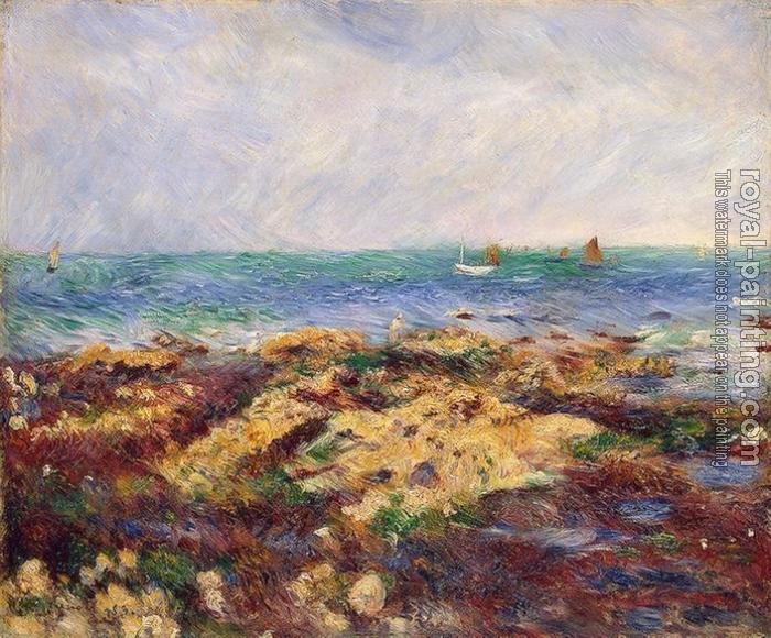 Pierre Auguste Renoir : Low Tide at Yport